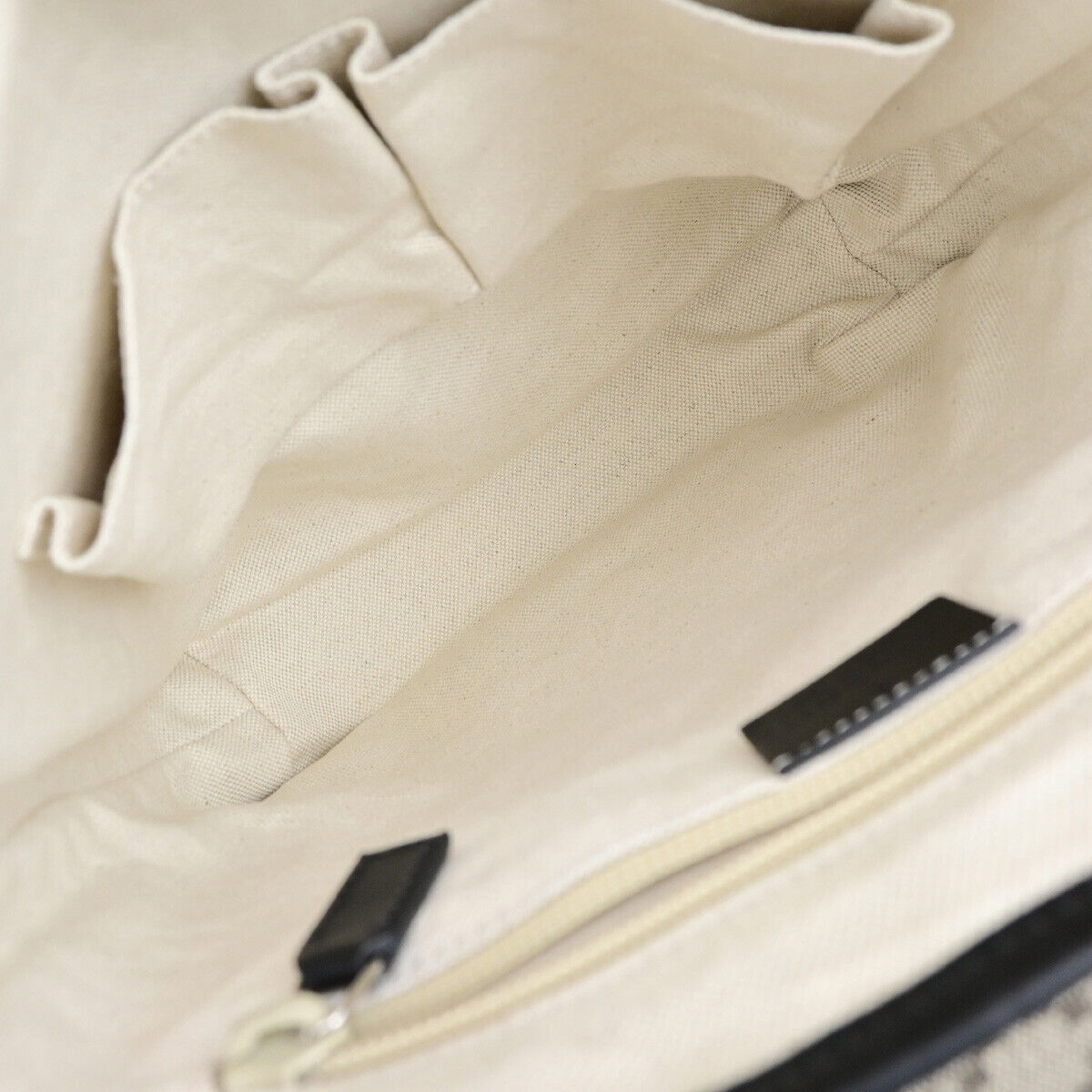 GUCCI Logo Diamante Crossbody Shoulder Bag PVC Leather Brown Black SHW 18YG605