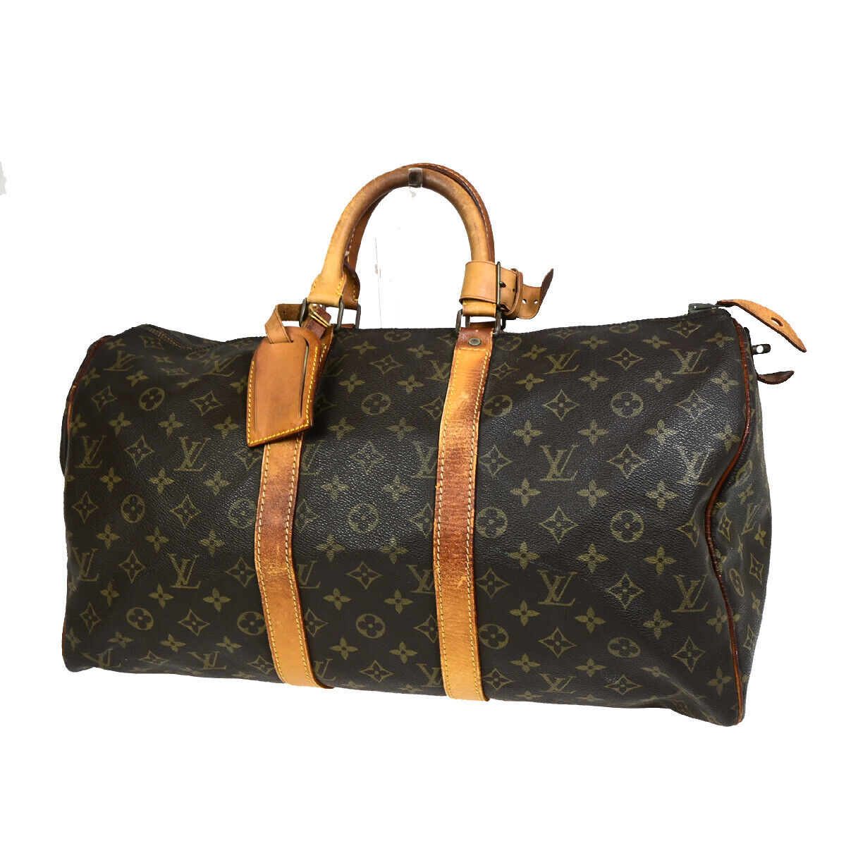 LOUIS VUITTON Keepall 45 Travel Hand Bag Monogram Leather Brown M41428 64SJ094