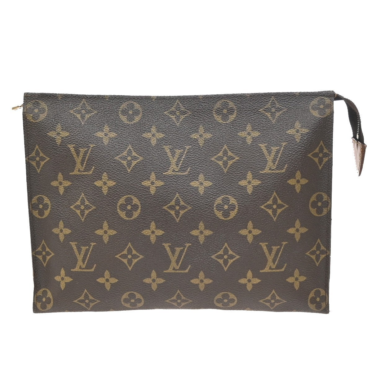 LOUIS VUITTON Poche Toilette 26 Clutch Hand Bag Monogram Leather M47542 02ZA026
