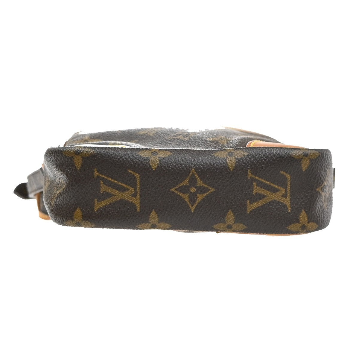 LOUIS VUITTON Danube Shoulder Bag Monogram Leather Brown France M45266 88YJ229