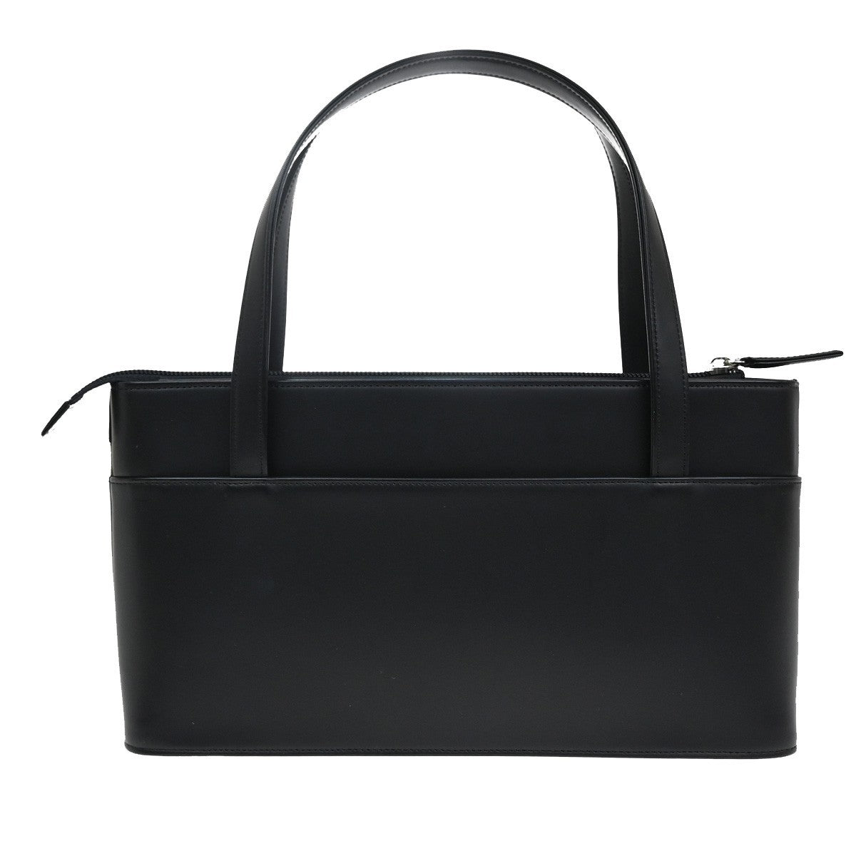 BURBERRY Logo Nova Check Shoulder Tote Bag Leather Canvas Black Beige 36RL524
