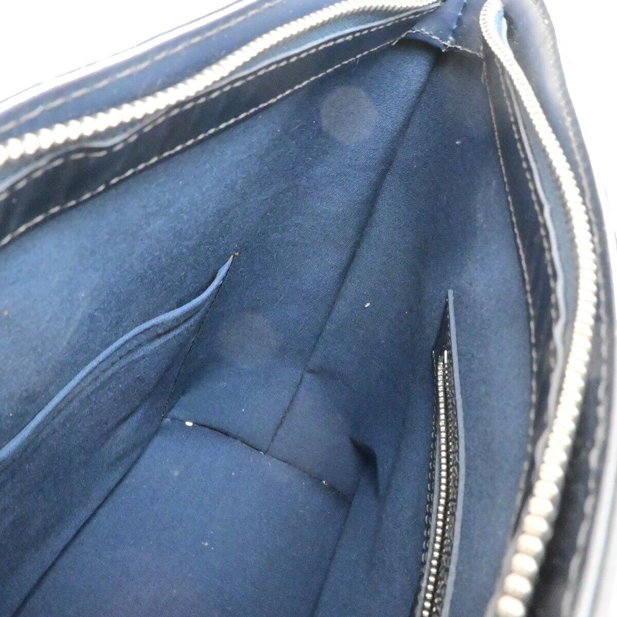 LOUIS VUITTON Stockton Shoulder Bag Monogram Mat Leather Blue M55115 97FB277