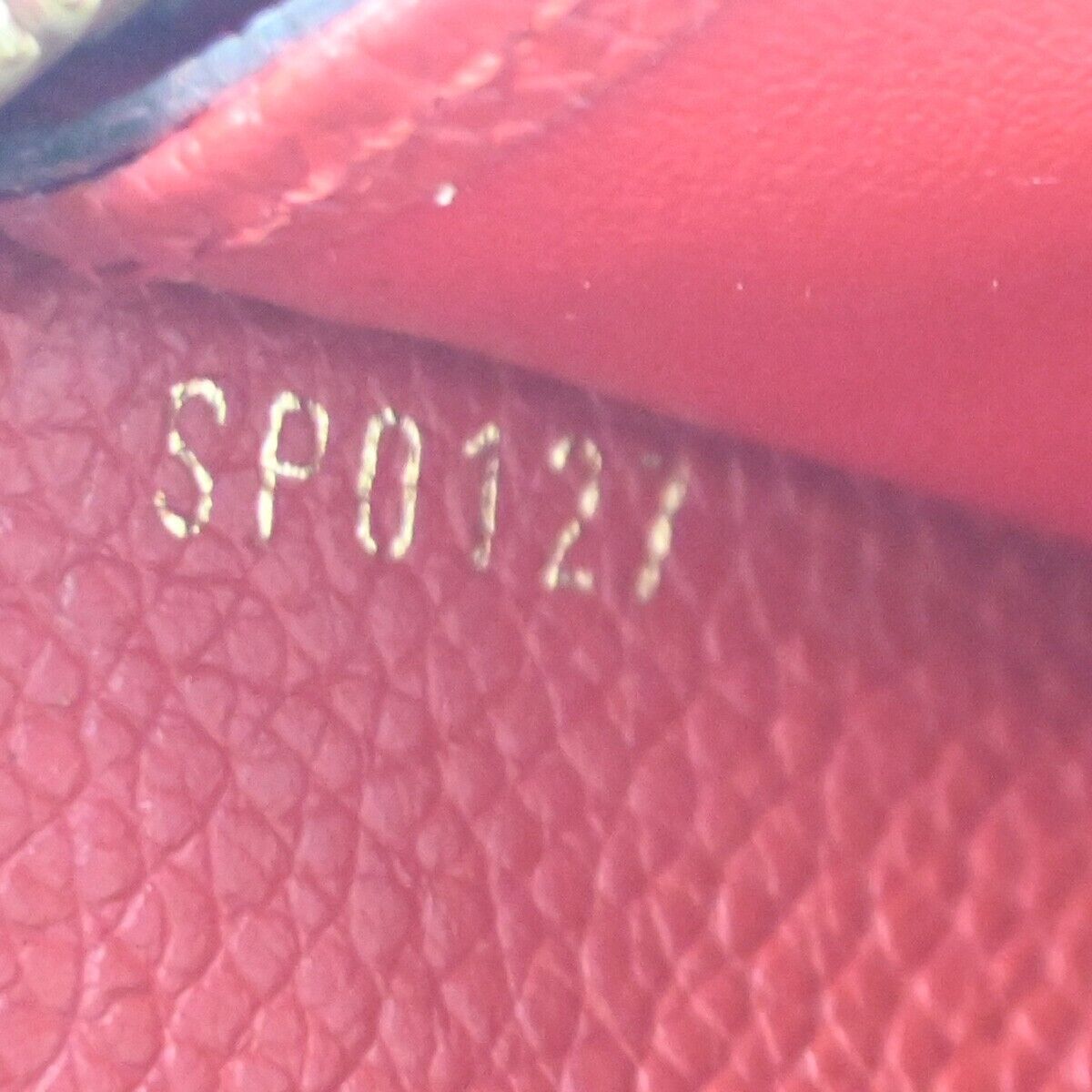 LOUIS VUITTON Zippy Wallet Long Monogram Empreinte Leather Red M60547 70SH120