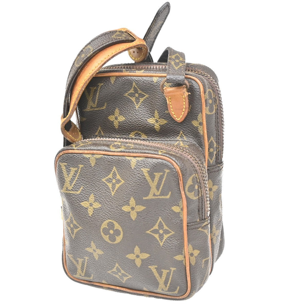 LOUIS VUITTON Mini Amazon Shoulder Bag Monogram Leather Brown M45238 86KC377