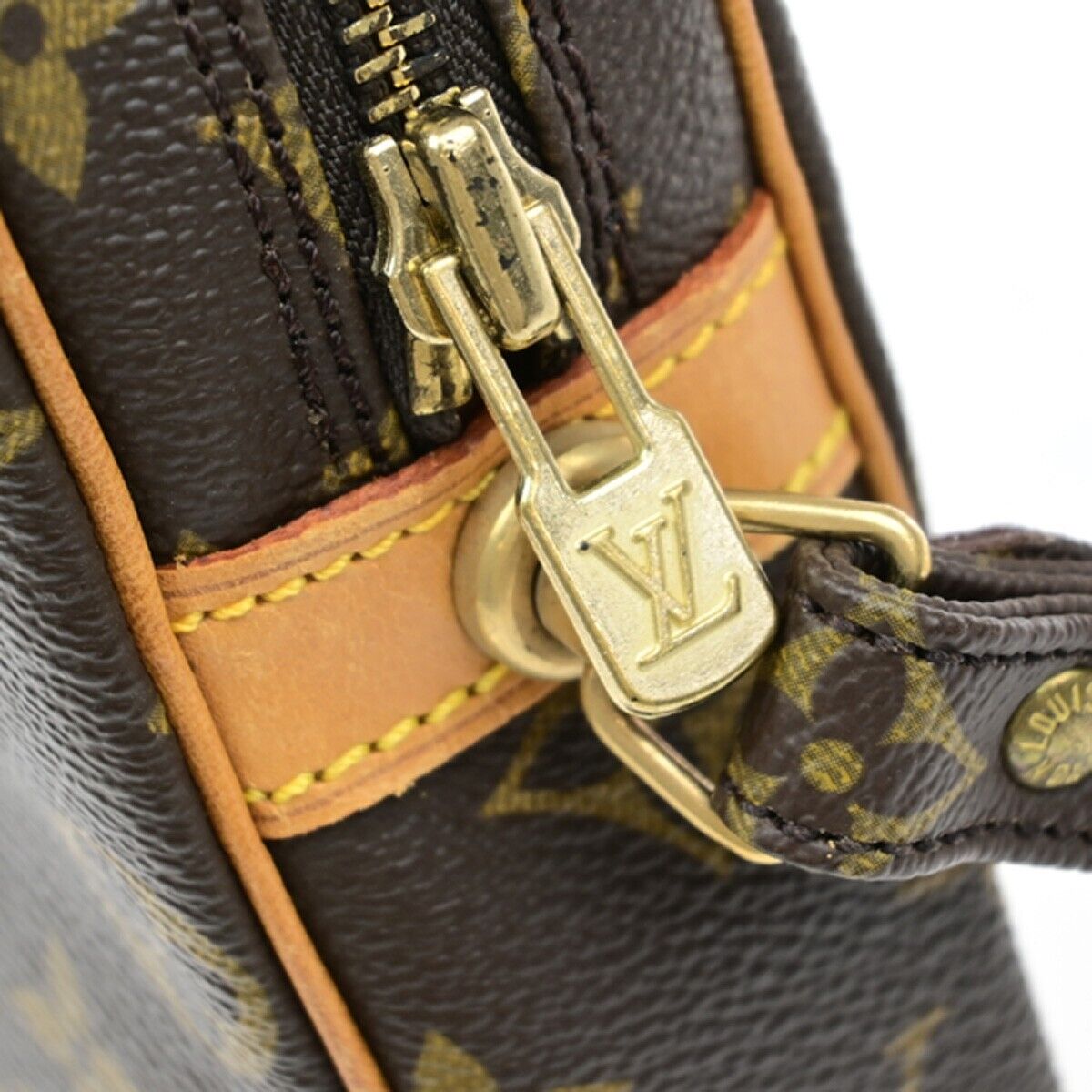 LOUIS VUITTON Marly Dragonne GM Clutch Hand Bag Monogram Brown M51825 87ED680