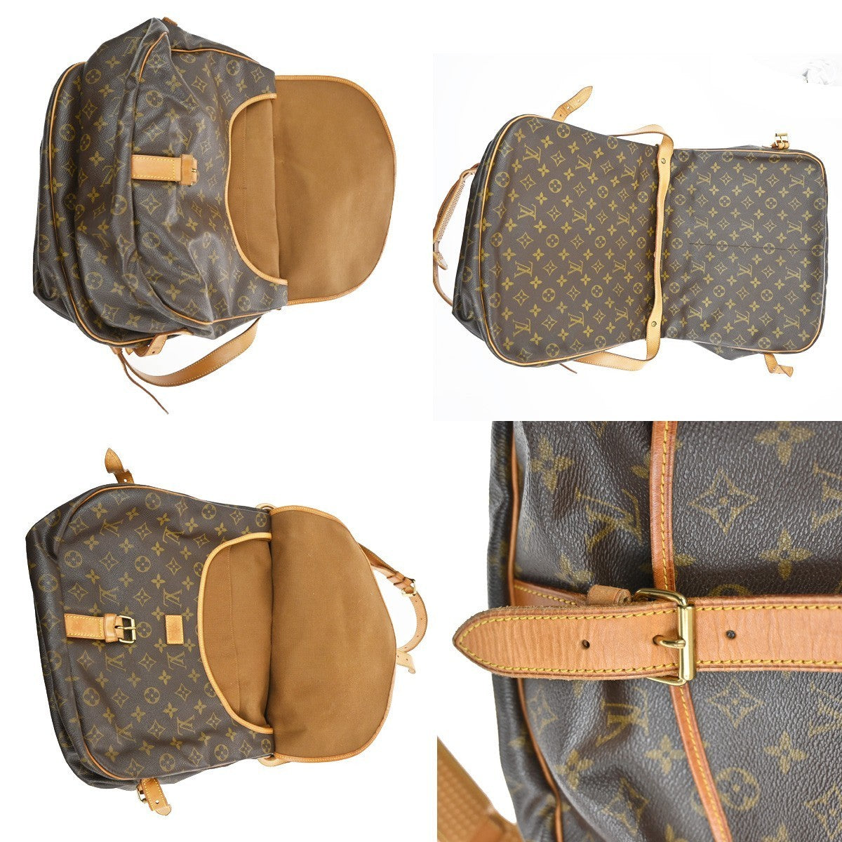 LOUIS VUITTON Saumur 35 Shoulder Bag Monogram Leather BN France M42254 72TA311