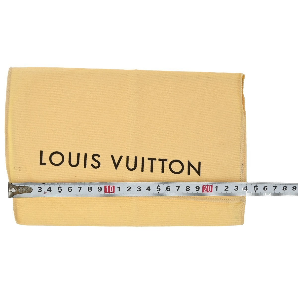 LOUIS VUITTON Logo 10 Set Dust Bag Drawstring Canvas Cotton Beige Brown 01KP237