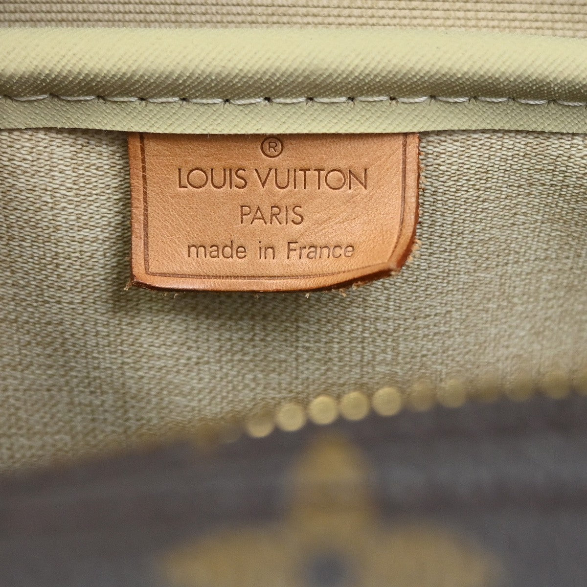 LOUIS VUITTON LV Logo Deauville Hand Bag Monogram Leather Brown M47270 72YJ050