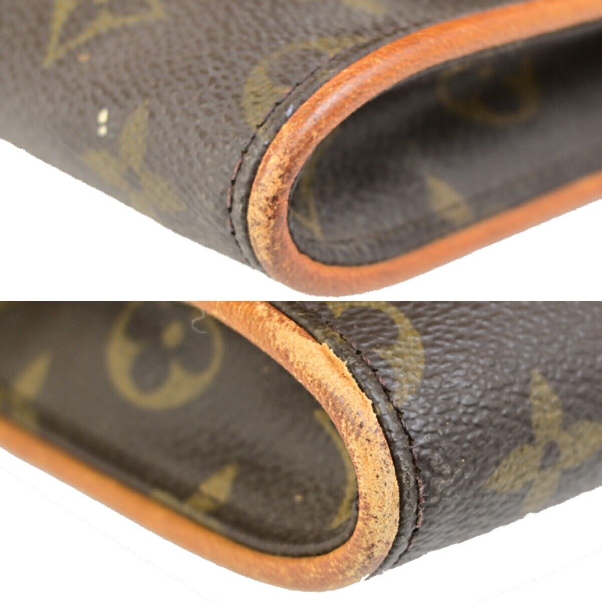 LOUIS VUITTON Pochette Twin GM 2Way Shoulder Bag Monogram Brown M51852 61ED359