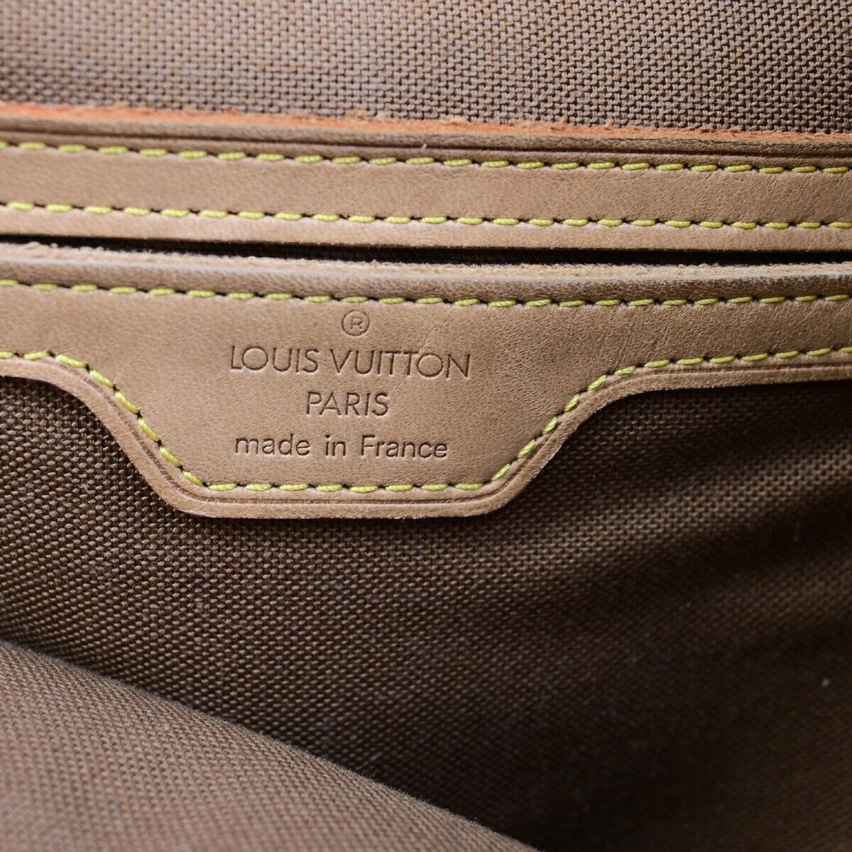 LOUIS VUITTON Montsouris GM Backpack Bag Monogram Leather Brown M51135 13EC875