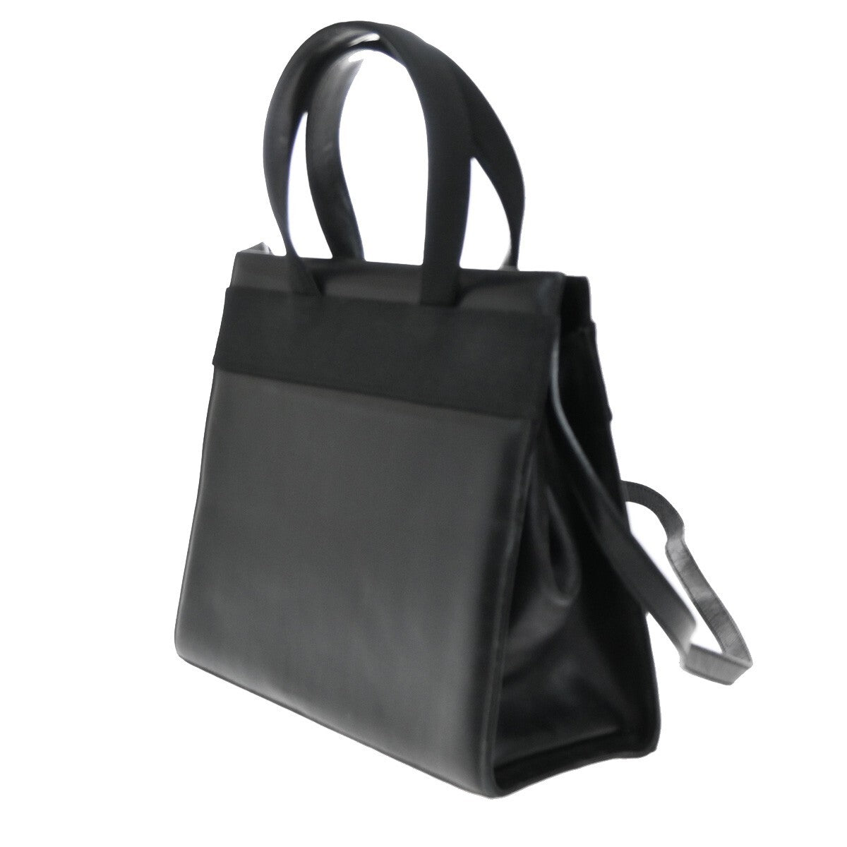 SALVATORE FERRAGAMO Logo Vara 2Way Shoulder Hand Bag Leather Black Italy 38EE277
