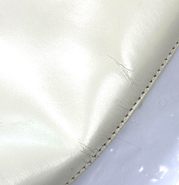 LOEWE Logo Shoulder Tote Hand Bag Leather Beige GHW Spain 67MA550