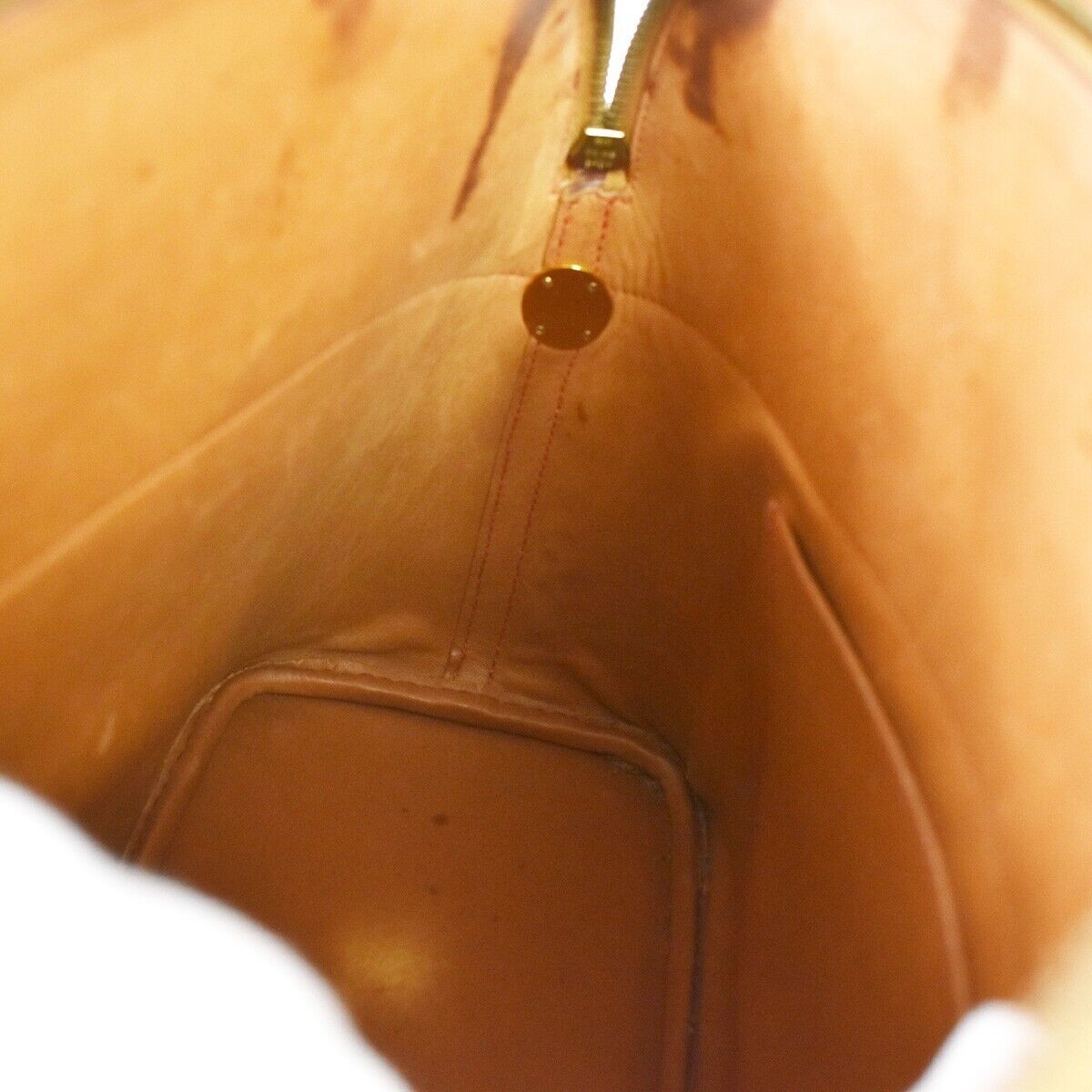 HERMES Bolide 35 Hand Bag Toile H Leather Canvas Brown Made In France 694RG054