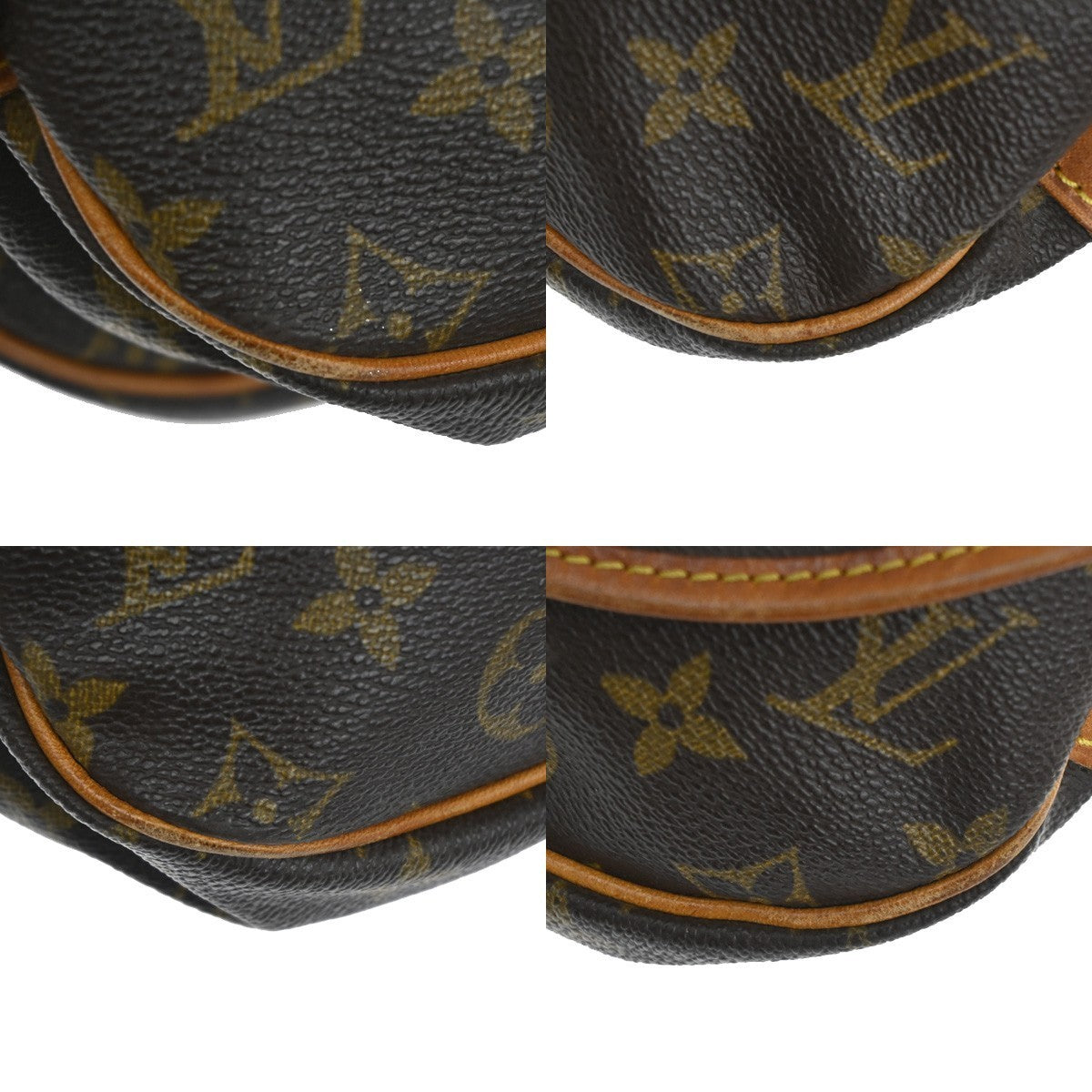 LOUIS VUITTON Logo Saumur 30 Shoulder Bag Monogram Leather Brown M42256 18TA319