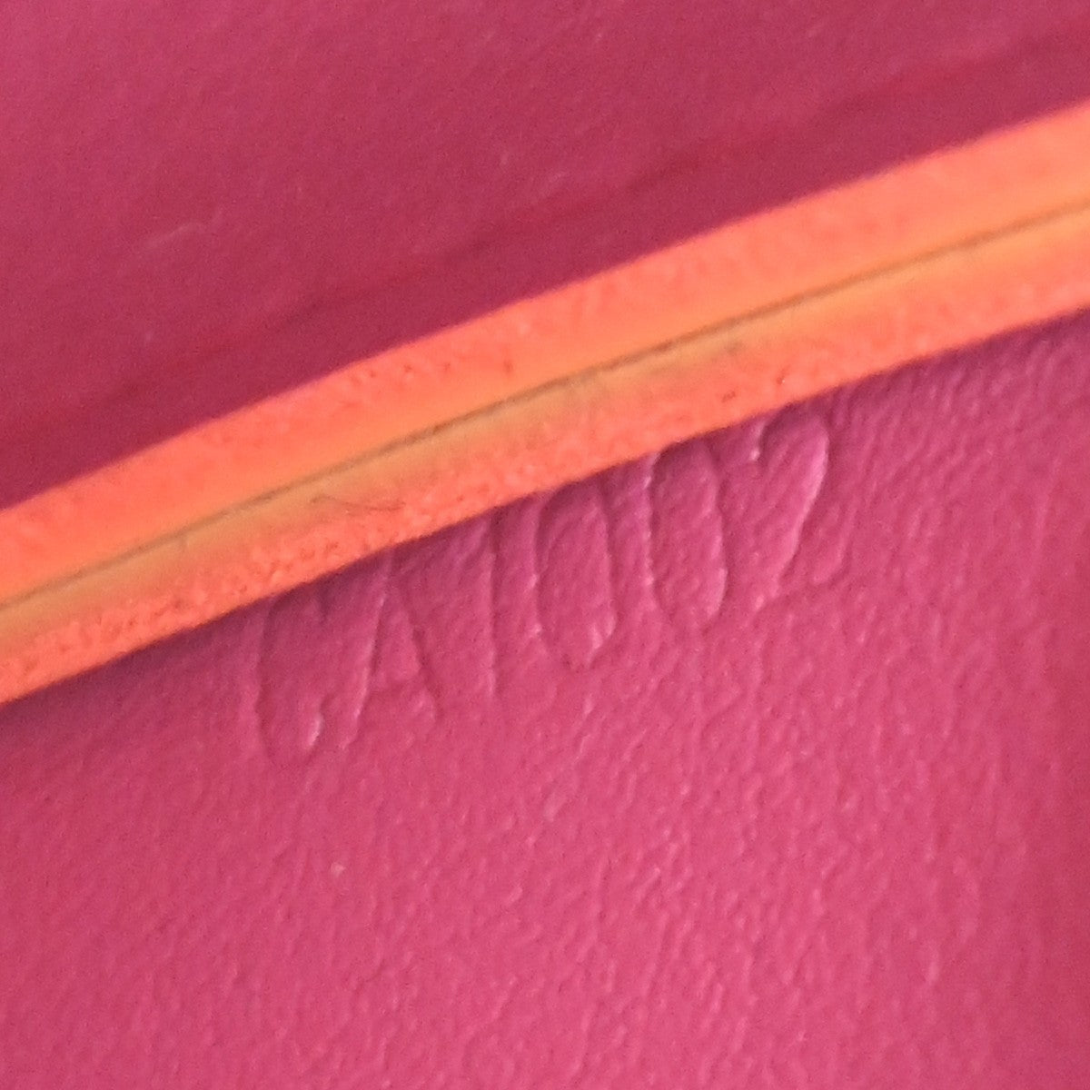 LOUIS VUITTON Lexington Hand Bag Monogram Vernis Fluo Orange M91906 62YJ200