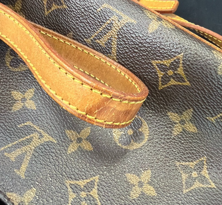 LOUIS VUITTON Logo Trotteur Shoulder Bag Monogram Leather Brown M51240 72YH917