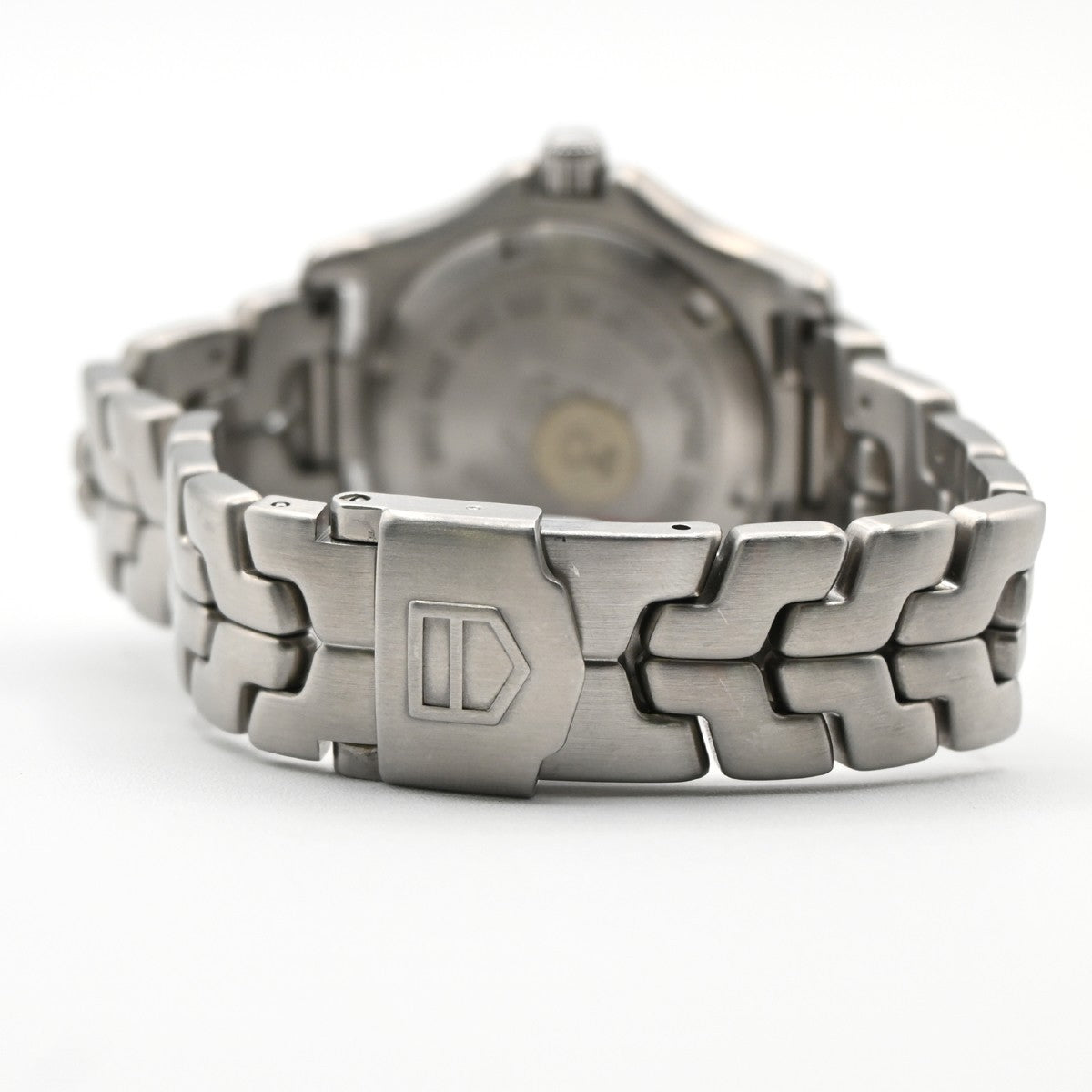 TAG HEUER Link Date Watch 35mm WT5211 Chronograph AT White Dial SS 10LC595