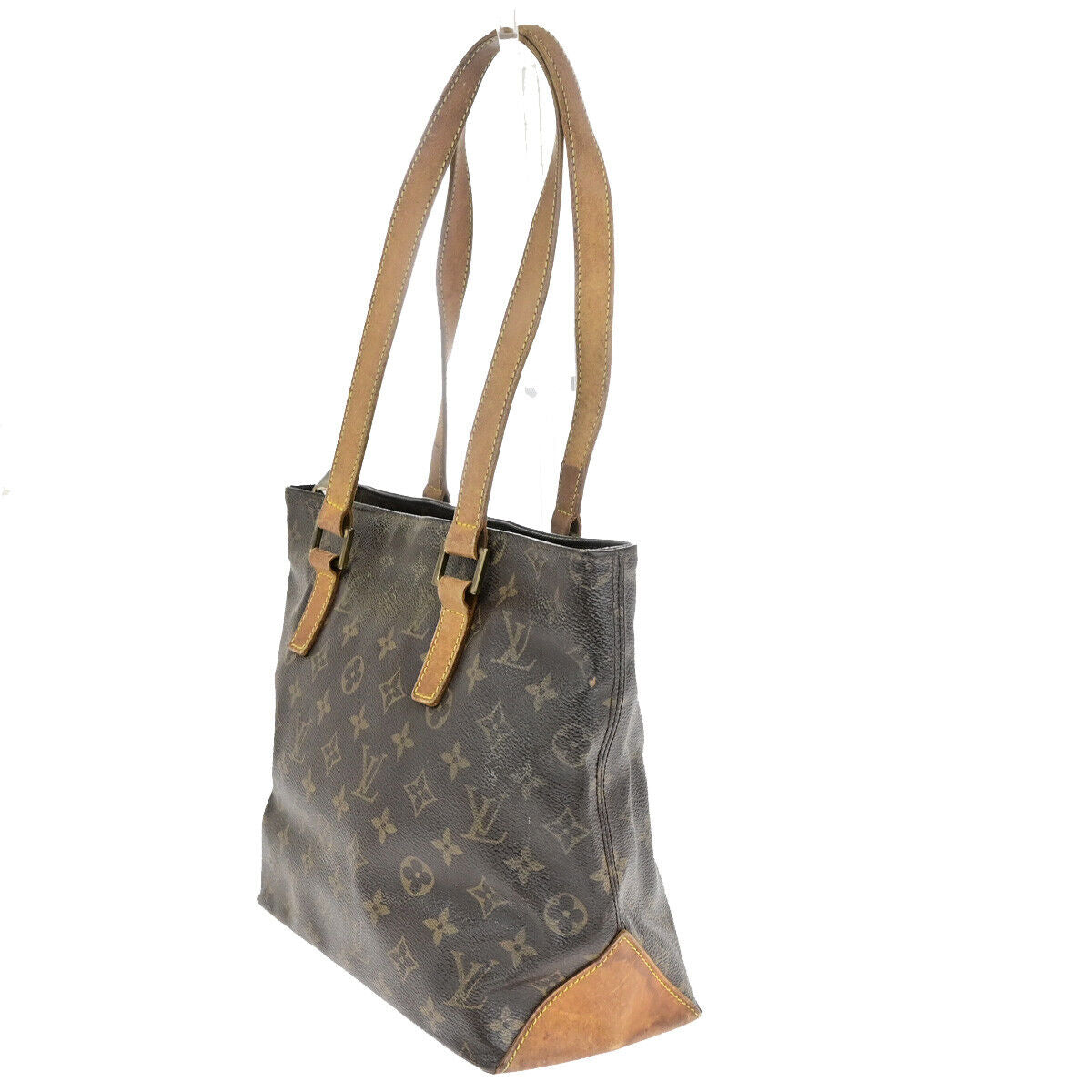 LOUIS VUITTON Cabas Piano Shoulder Bag Monogram Leather Brown M51148 65SJ615