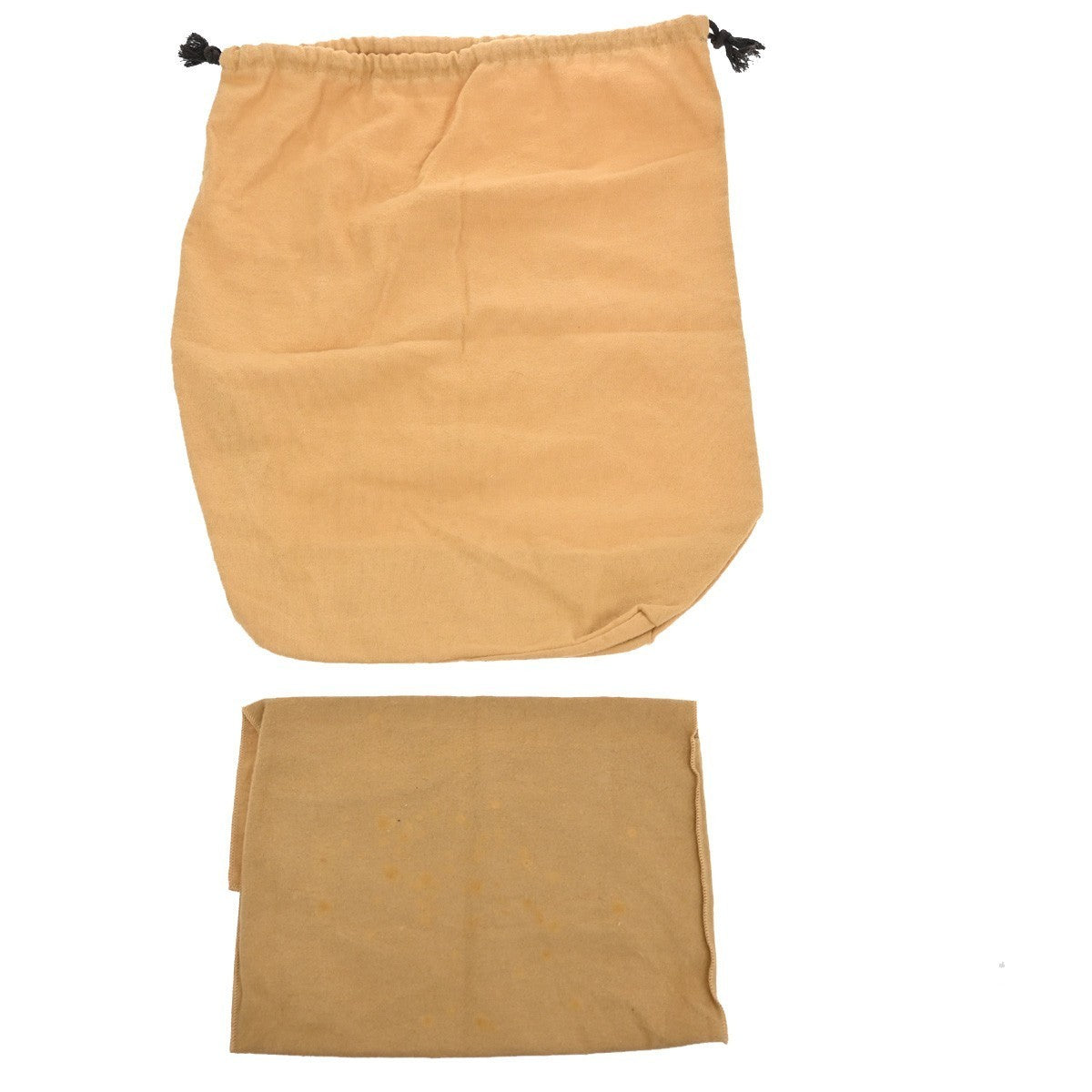 LOUIS VUITTON Logo 10 Set Dust Bag Drawstring Canvas Cotton Beige Brown 09TA385