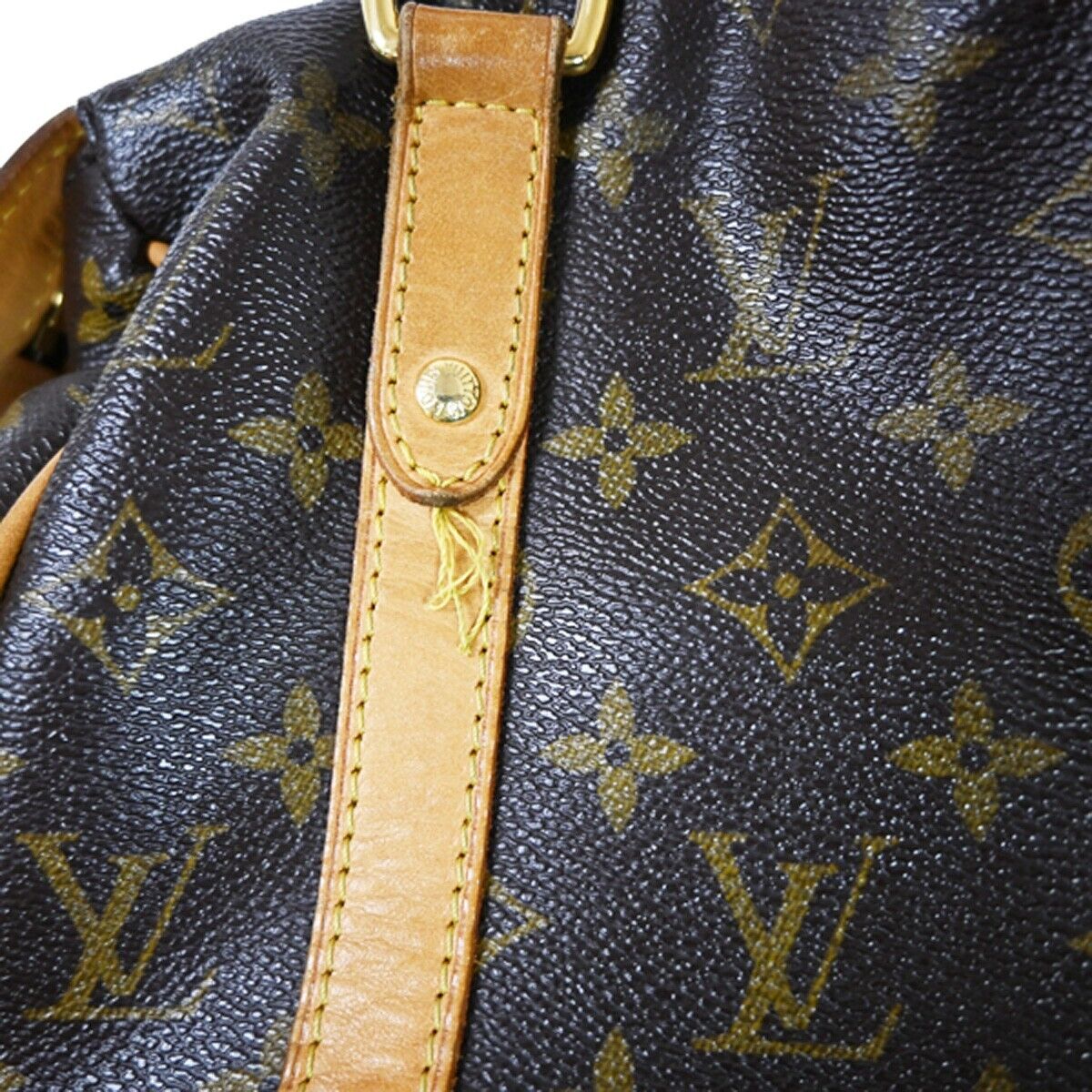 LOUIS VUITTON LV Stresa PM Shoulder Bag Monogram Leather Brown M51186 72SH676