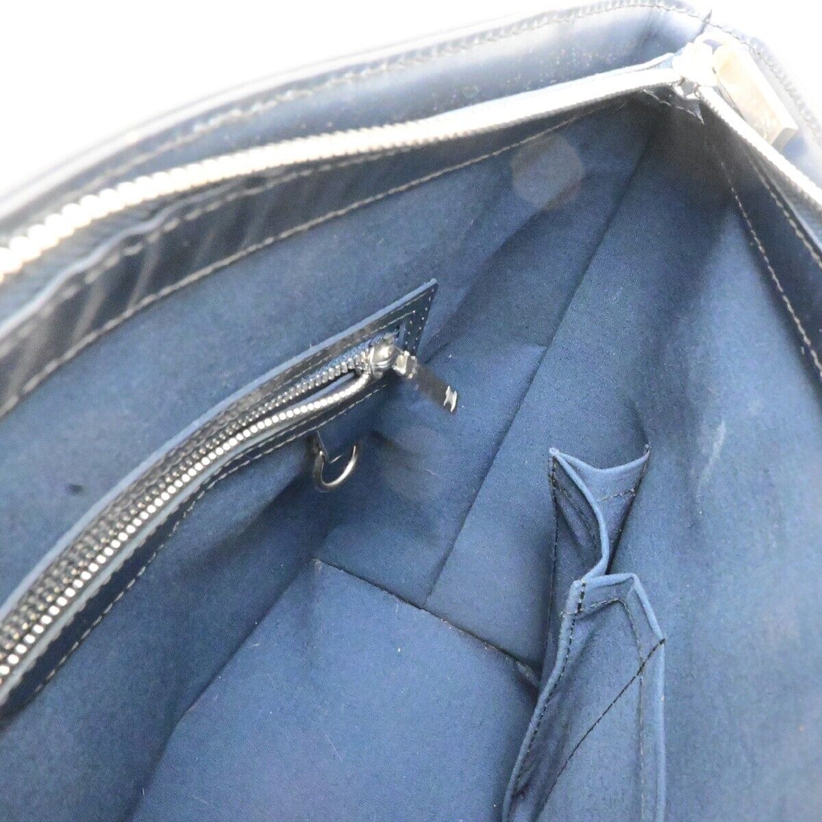 LOUIS VUITTON Stockton Shoulder Bag Monogram Mat Leather Blue M55115 97FB277