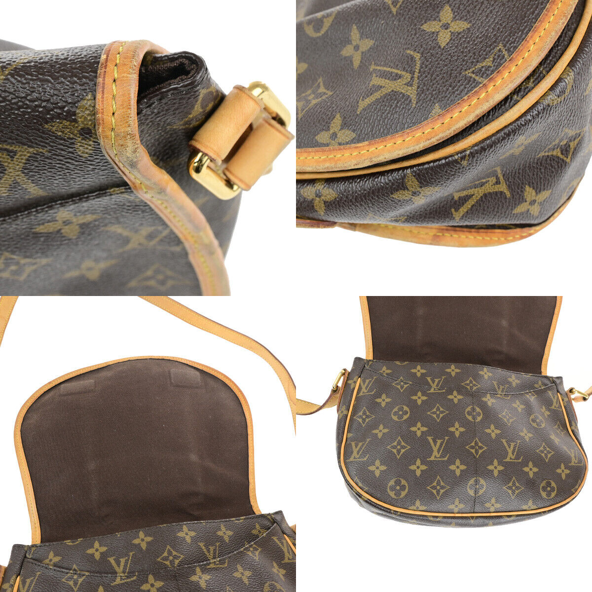 LOUIS VUITTON Menilmontant PM Shoulder Bag Monogram Leather BN M40474 72YG628