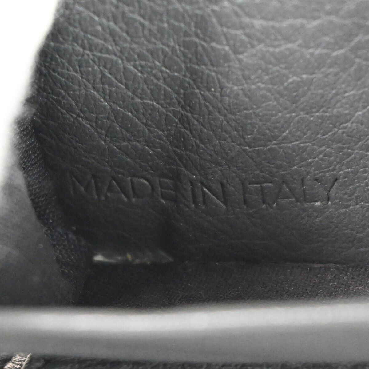 BALENCIAGA Logo Paper Mini Trifold Wallet Purse Leather Gray SHW Italy 67HB259