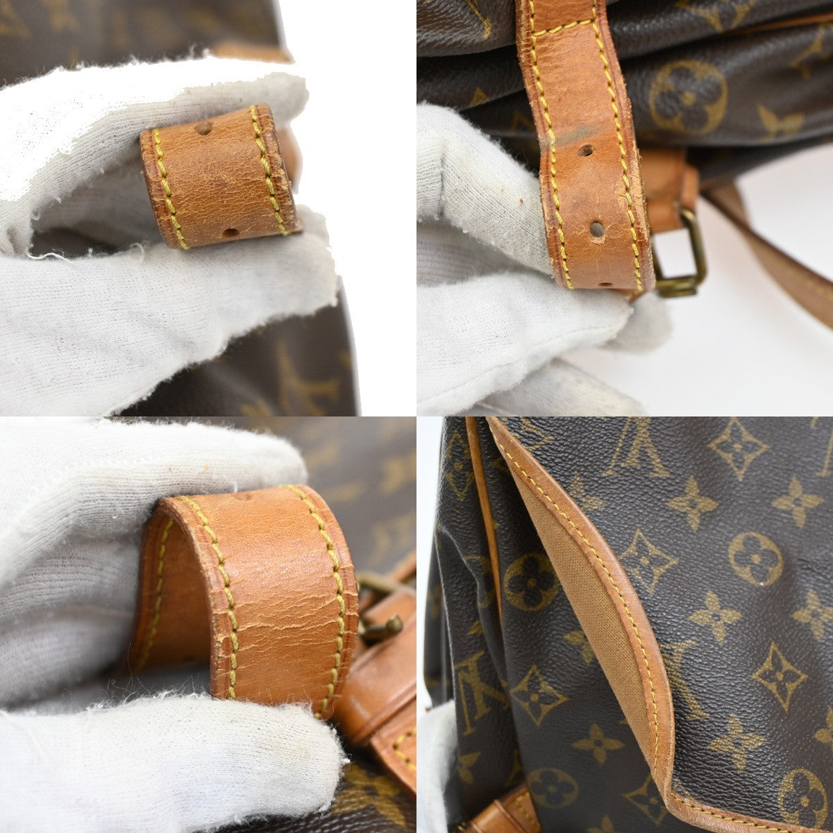 LOUIS VUITTON Saumur 35 Shoulder Bag Monogram Leather BN France M42254 70DA212