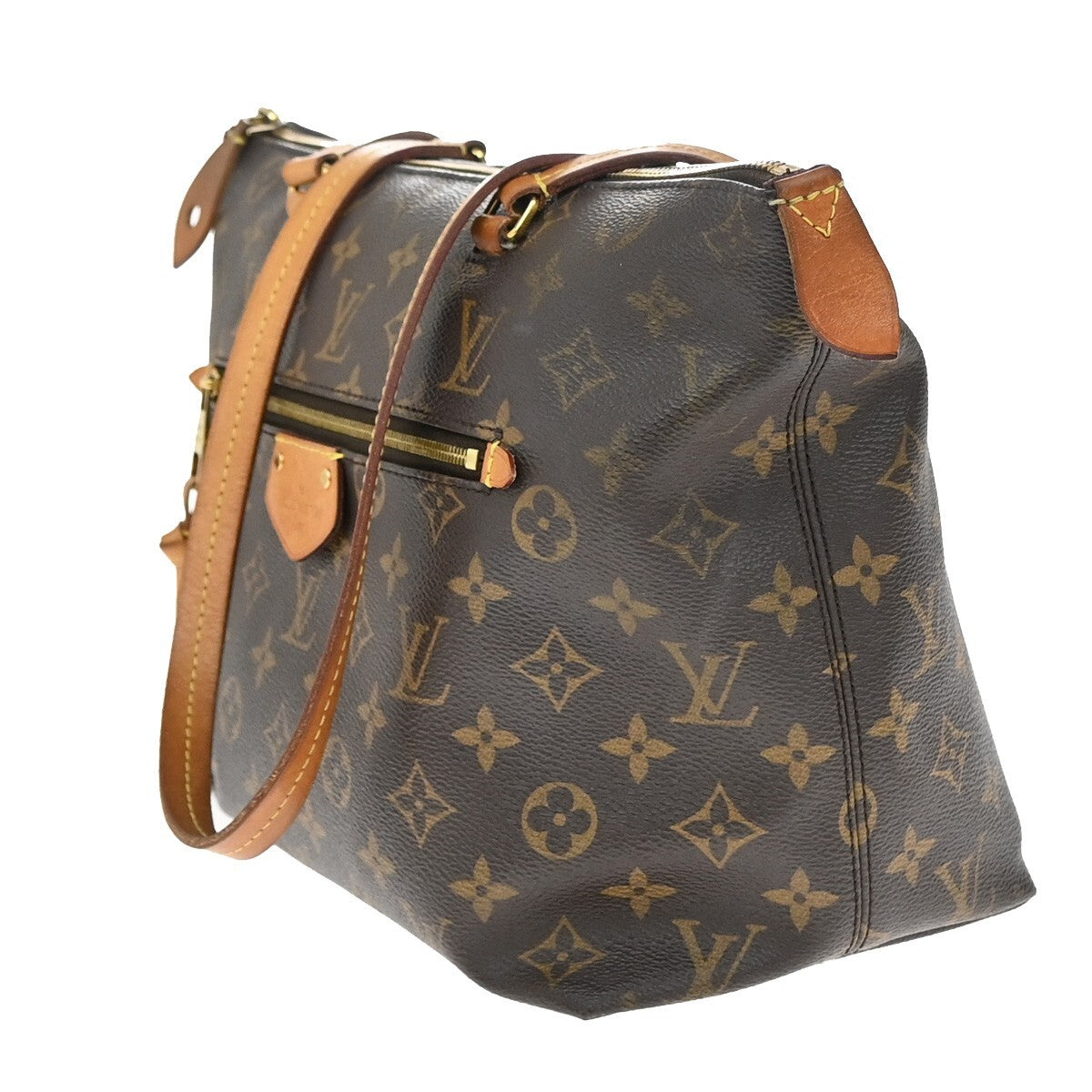 LOUIS VUITTON LV Iena PM Shoulder Bag Monogram Leather Brown M42268 11EE189