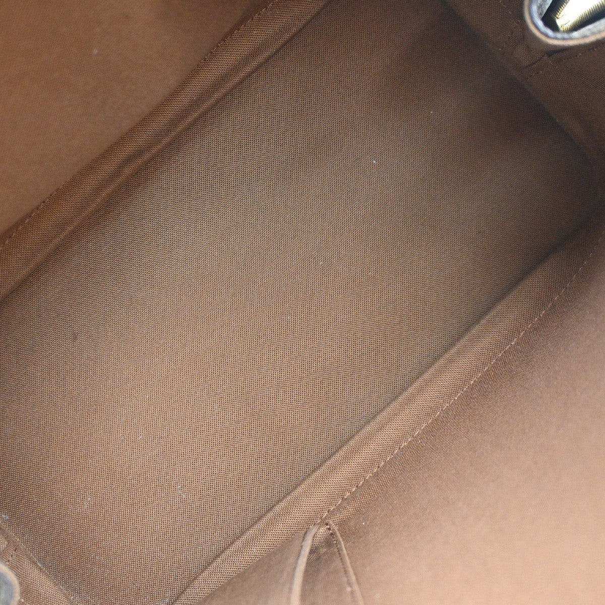 LOUIS VUITTON LV Logo Alma Hand Bag Monogram Leather Brown France M51130 70YJ230