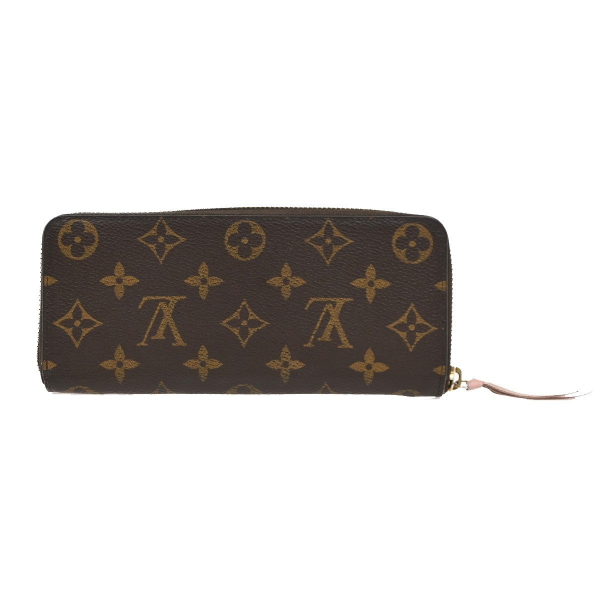 LOUIS VUITTON Clemence Zippy Long Wallet Monogram Leather Brown M61298 80DA242
