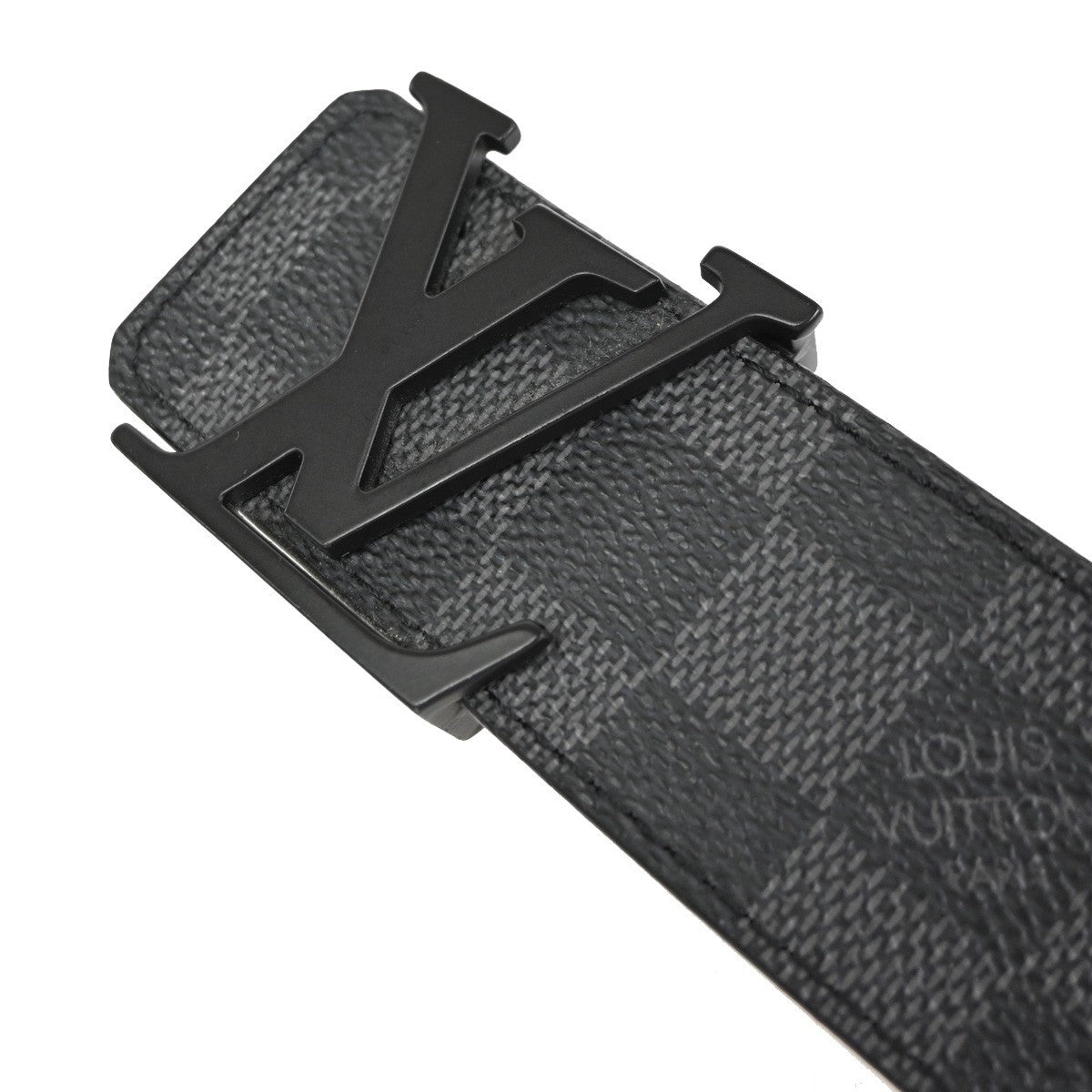 LOUIS VUITTON Ceinture LV Initial Belt  85/34 Damier Graphite BK M9808 31YJ005