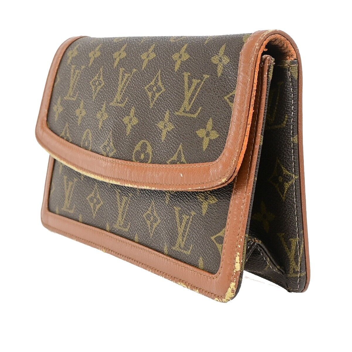 LOUIS VUITTON Pochette Dam PM Clutch Hand Bag Monogram Leather BN M51812 09EC595
