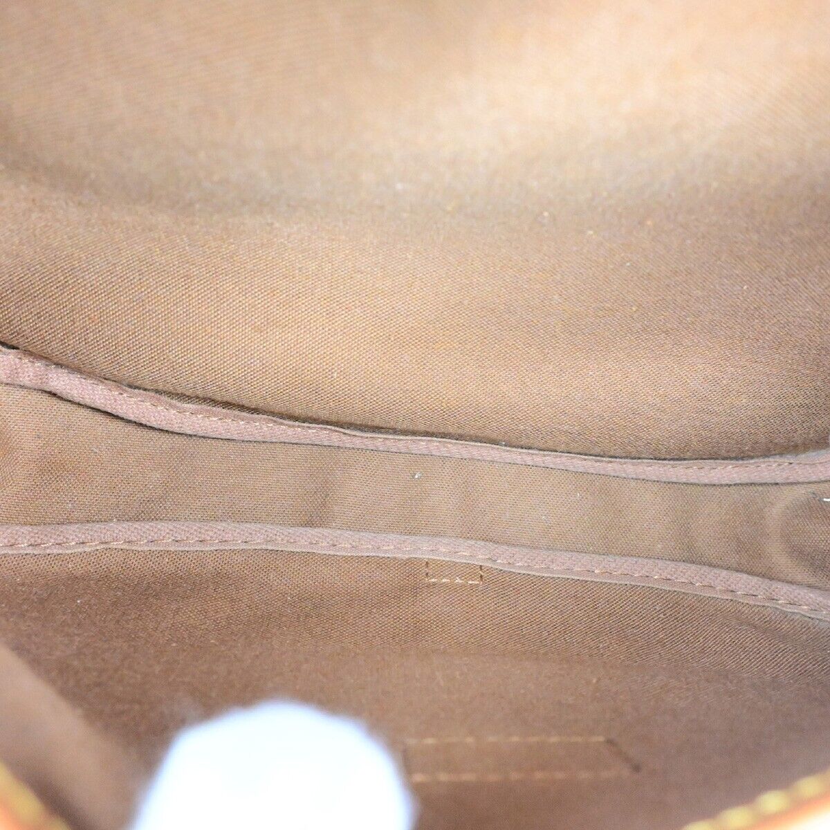 LOUIS VUITTON Logo Saumur 30 Shoulder Bag Monogram Leather Brown M42256 76EE027