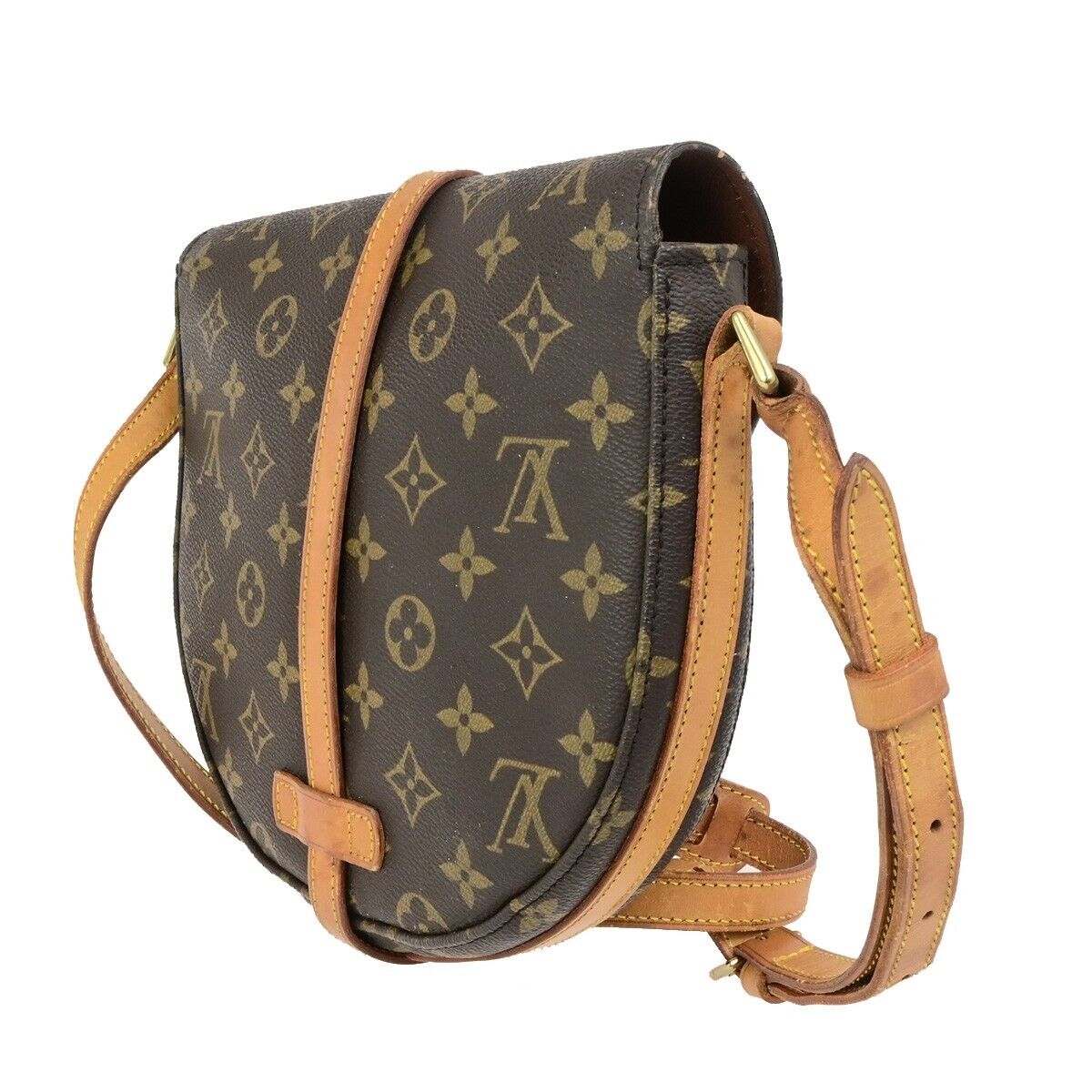 LOUIS VUITTONI Chantilly MM Shoulder Bag Monogram Leather Brown M51233 33FB295