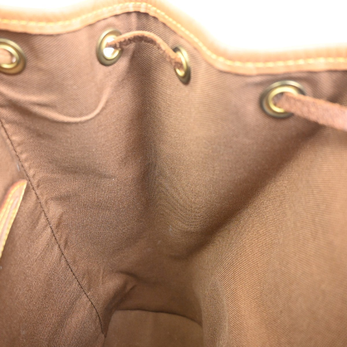 LOUIS VUITTON Montsouris MM Backpack Bag Monogram Leather Brown M51136 51YJ002