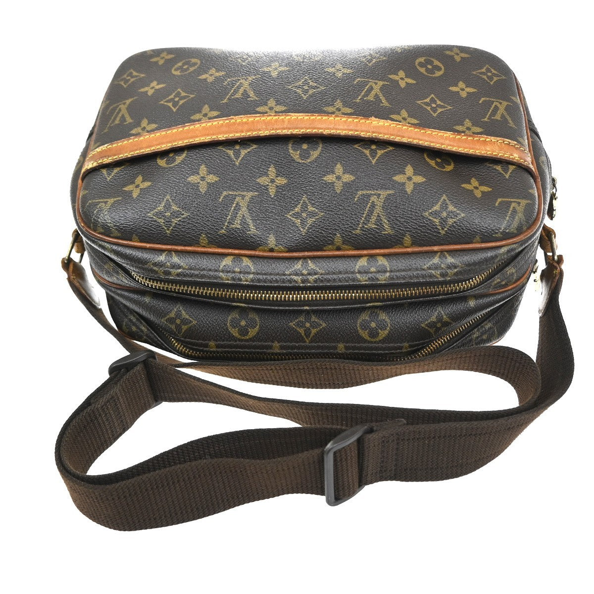 LOUIS VUITTON Reporter PM Crossbody Shoulder Bag Monogram Leather M45254 04CB023