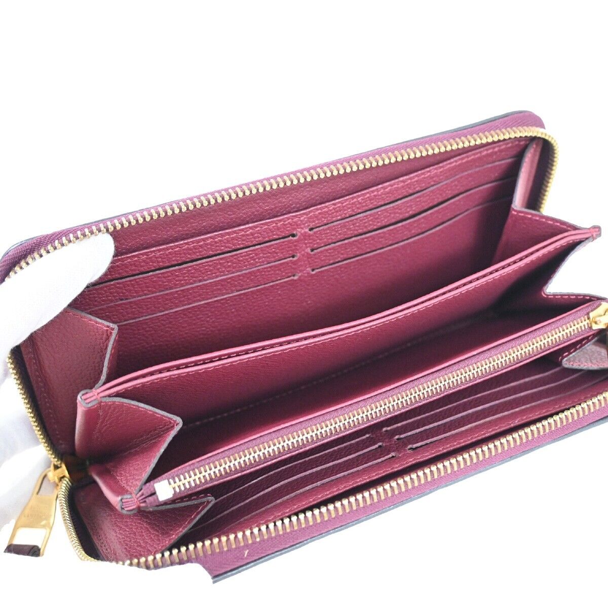LOUIS VUITTON Zippy Wallet Long Wallet Monogram Empreinte Aurore M60549 35FA439