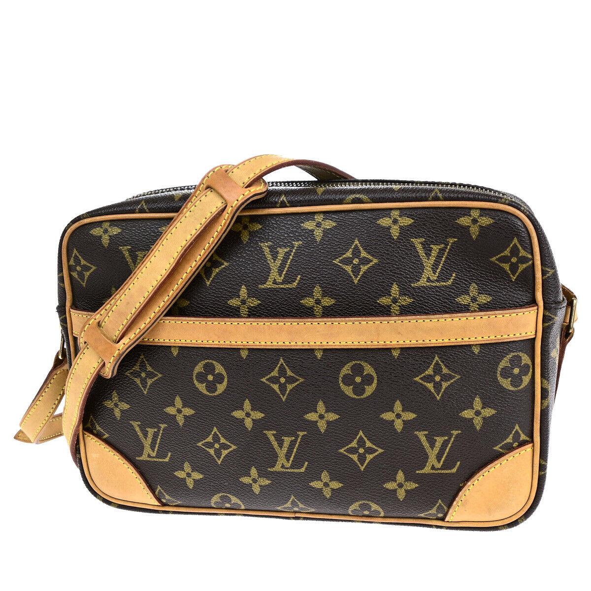 LOUIS VUITTON Trocadero 27 Shoulder Bag Monogram Leather Brown M51274 99SJ108