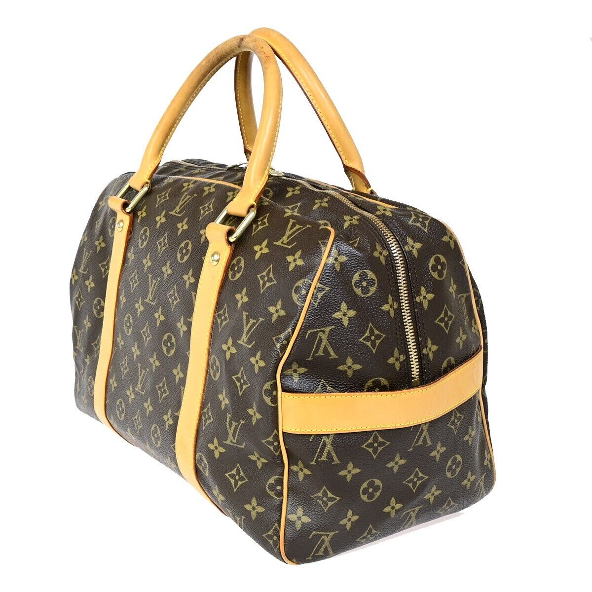 LOUIS VUITTON Carryall Travel Hand Bag Monogram Leather Brown M40074 22RF157