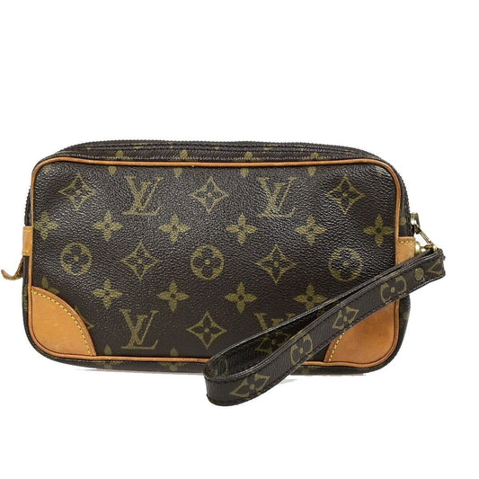 LOUIS VUITTON Marly Dragonne PM Clutch Hand Bag Monogram Leather M51827 32EC572