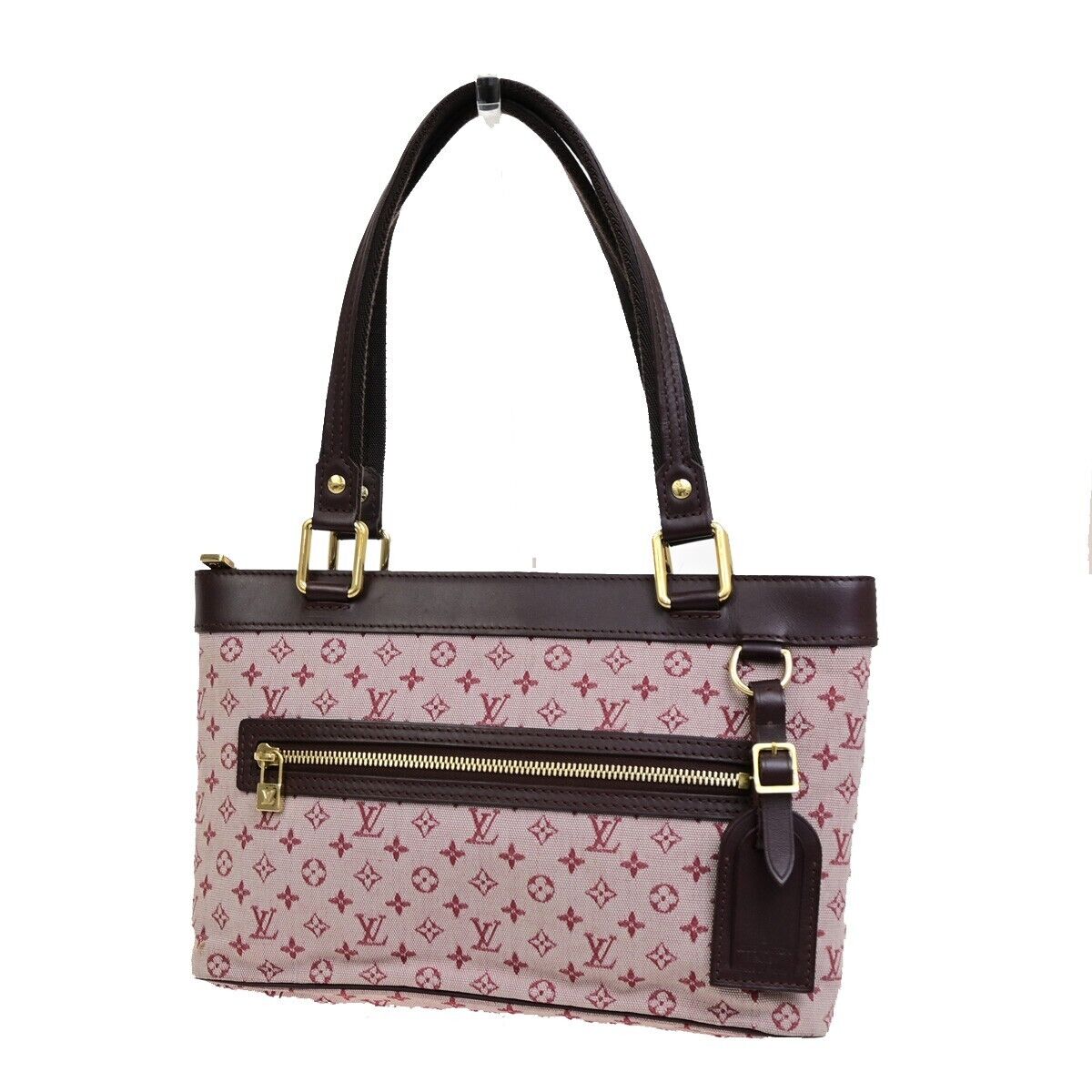 LOUIS VUITTON Lucille PM Shoulder Bag Monogram Mini Canvas Red M92678 85FB342