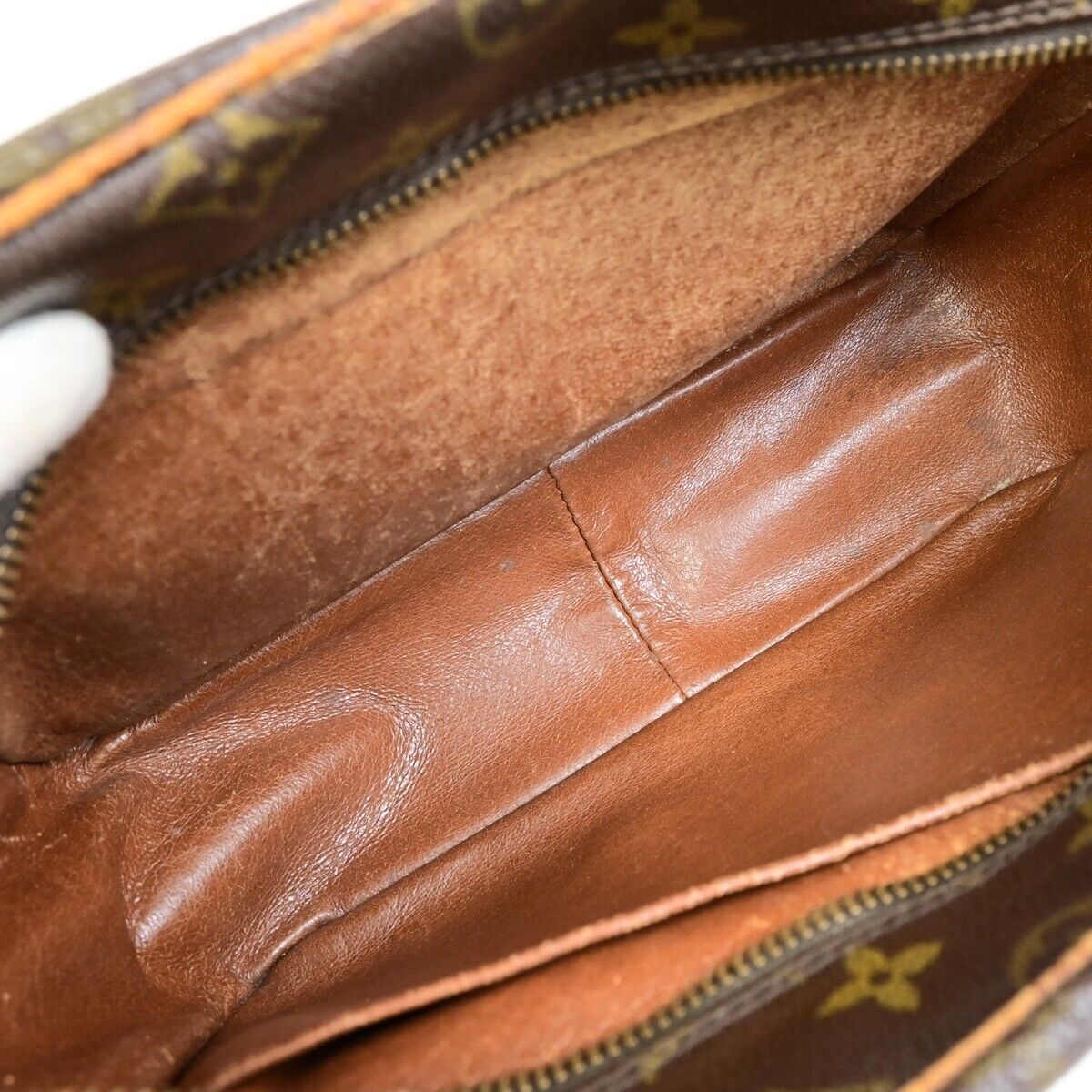LOUIS VUITTON Nile Crossbody Shoulder Bag Monogram Leather Brown M45244 04ED907
