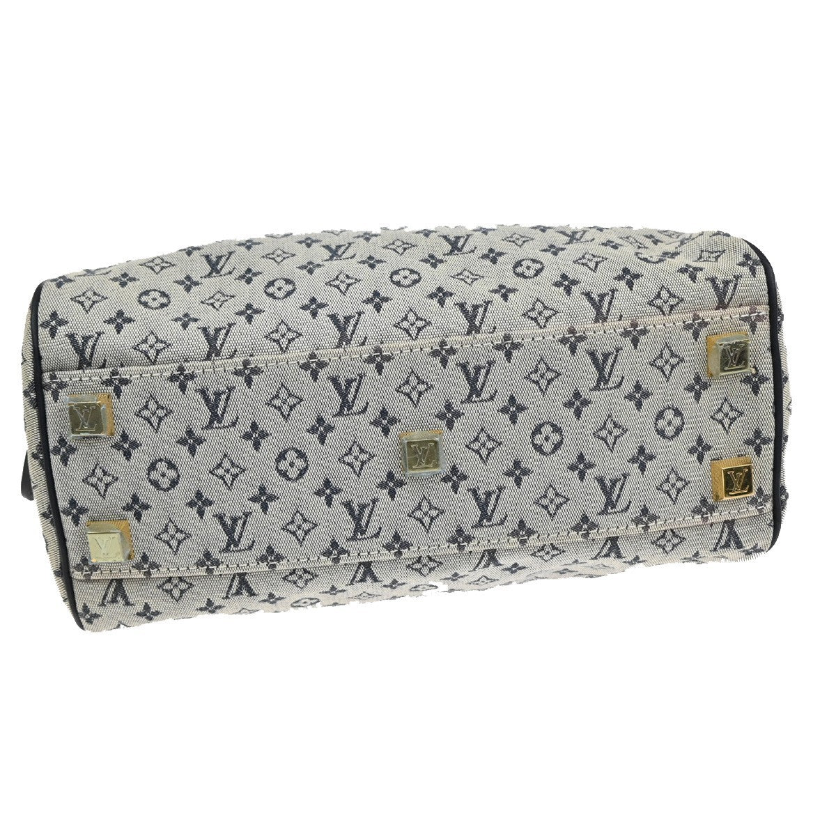 LOUIS VUITTON Josephine PM Hand Bag Monogram Mini Canvas Blue M92214 84FB976