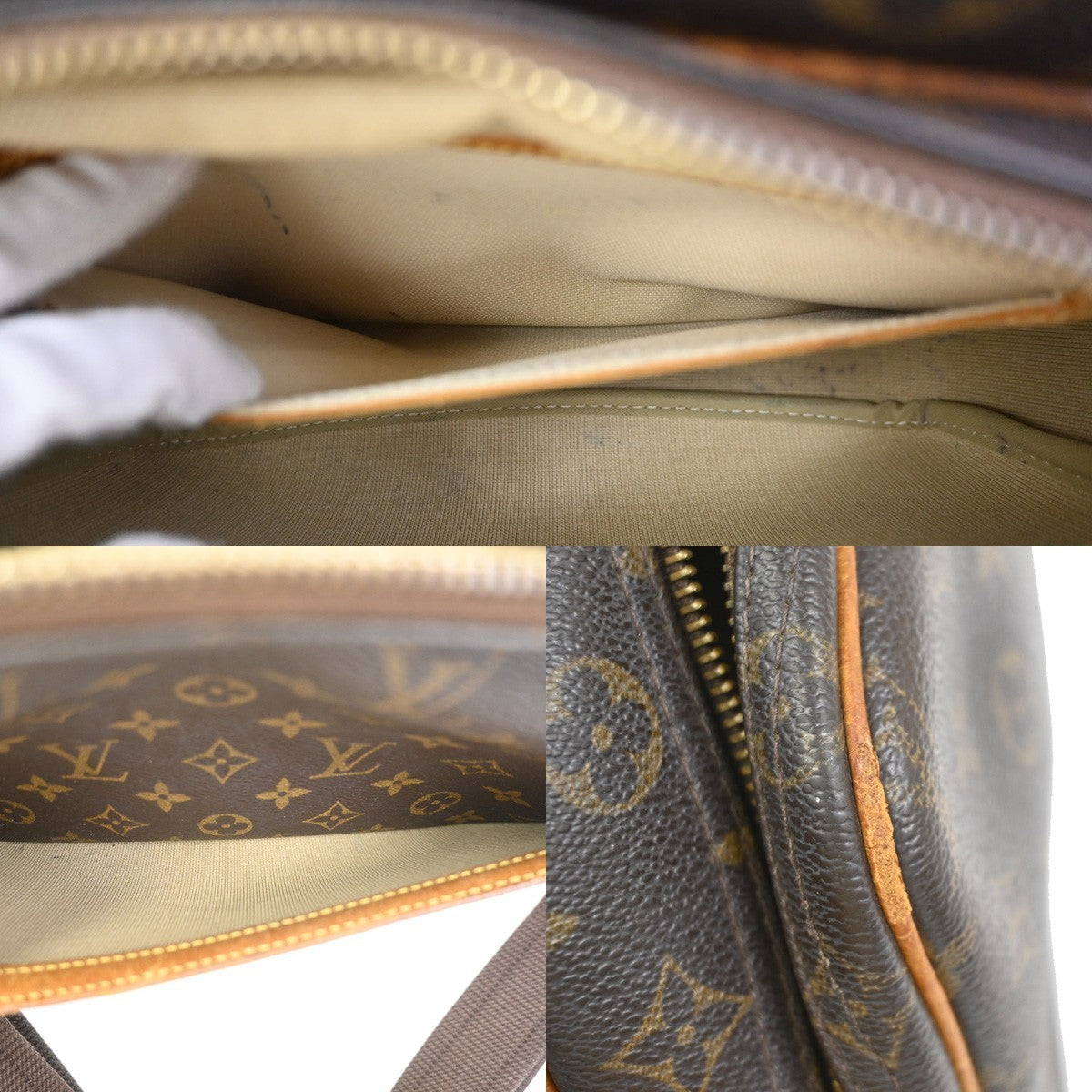 LOUIS VUITTON Reporter PM Crossbody Shoulder Bag Monogram Leather M45254 36KC824