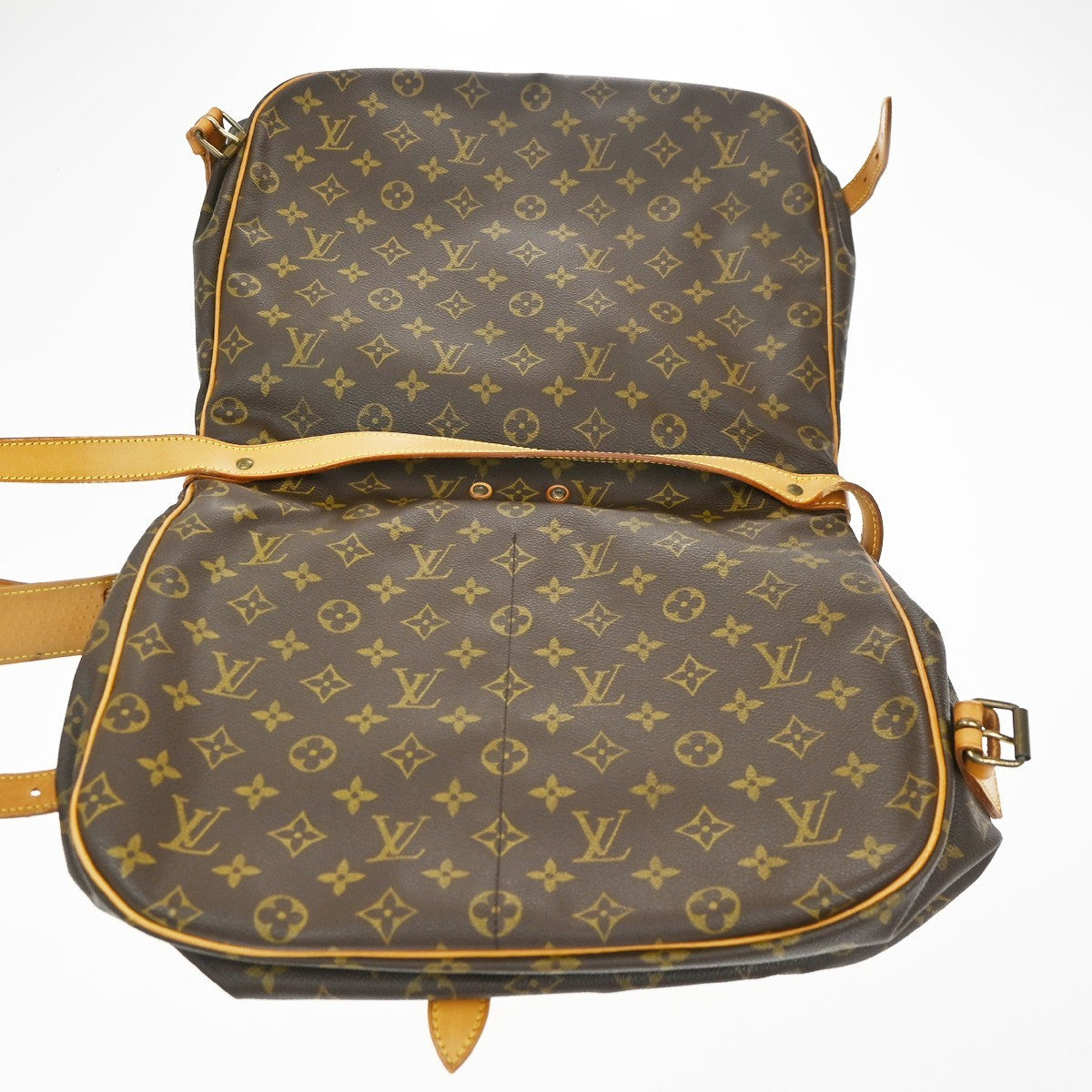 LOUIS VUITTON Saumur 35 Shoulder Bag Monogram Leather BN France M42254 79KC172
