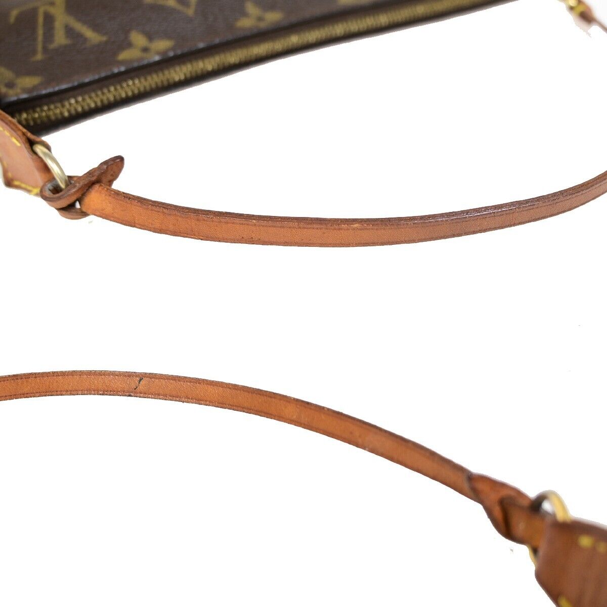 LOUIS VUITTON Pochette Accessoires Hand Bag Monogram Leather BN M51980 84EB026