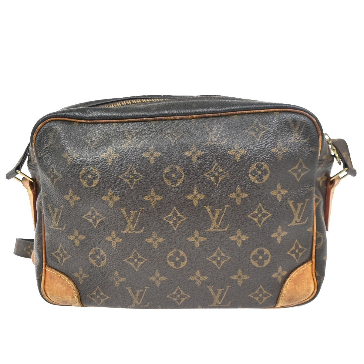 LOUIS VUITTON Nile Crossbody Shoulder Bag Monogram Leather Brown M45244 66SA107