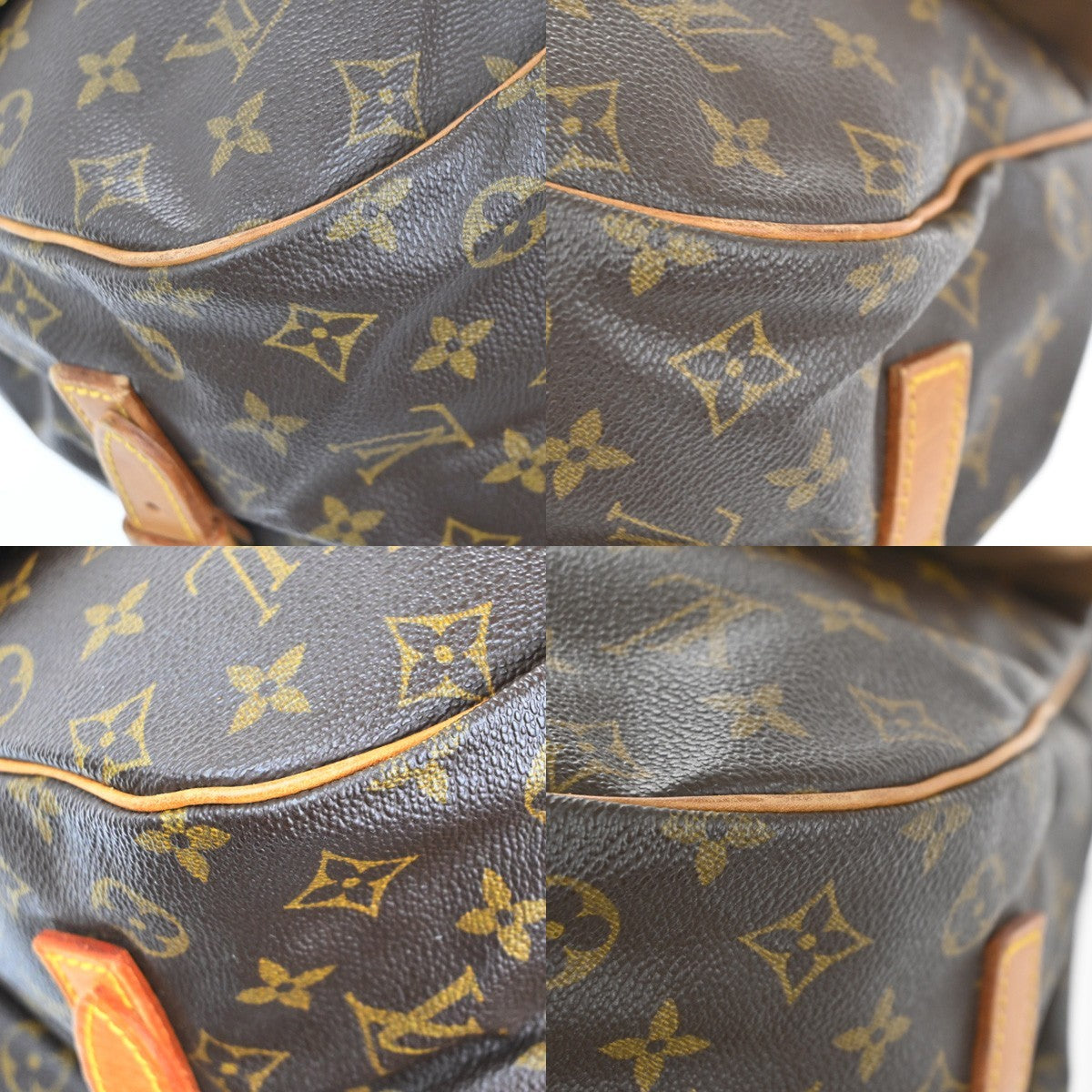 LOUIS VUITTON Saumur 35 Shoulder Bag Monogram Leather BN France M42254 70MA255