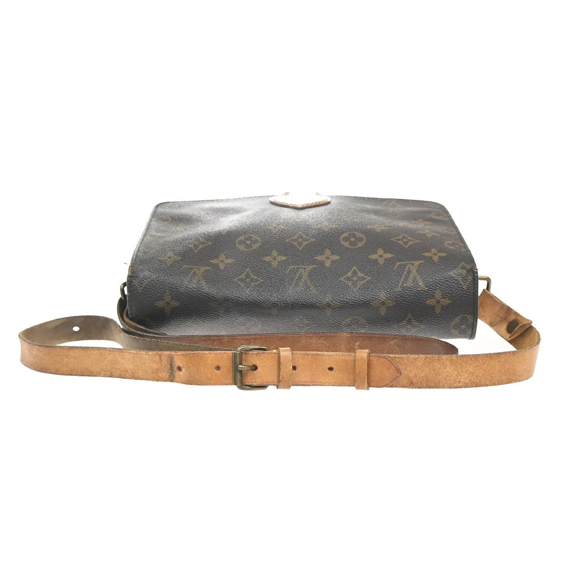 LOUIS VUITTON Cartouchiere GM Shoulder Bag Monogram Leather Brown M51252 69KC705